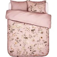 Essenza Bettwäsche Noe Dusty Pink, Satin, 2 teilig, Rosen, Orchideen, Hortensien