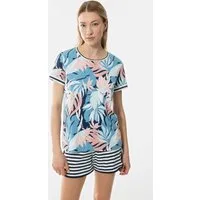 Mey Pyjamaoberteil Mey Damen T-Shirt Serie Daisy Uni (1-tlg)