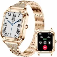 TAYSHILEY RT-i98 Smartwatch (4 cm, android ios), Smartwatch Damen mit Bluetooth Telefon Fitness Funktionen