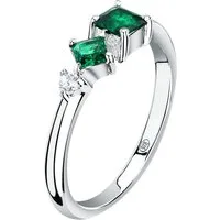 CHRIST Silberring CHRIST Damen-Ring 925er Silber, recycelt Zirkonia, Zirkonia