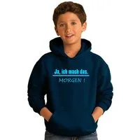 coole-fun-t-shirts Hoodie Ja, ich mach das ... Morgen ! Sweatshirt mit Kapuze Hoodie