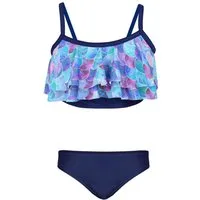 Aquarti Bustier-Bikini Aquarti Mädchen Bikini Set Bustier Bikinislip Zweiteiliger Badeanzug