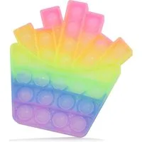 Frentree Lernspielzeug Push Pop Anti-Stress, Spielzeug, Fidget Toy für Kinder und Erwachsene Eis, Kreis Pop It