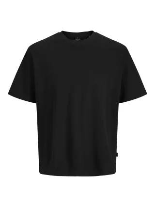 JACK&JONES - JPRBLAANDREW SS TEE STYD AW25 Black - Gr. - M