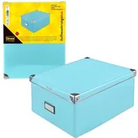 Idena Aufbewahrungsbox Idena 11009 - Aufbewahrungsbox aus festem Karton, Deckel mit verstärkt