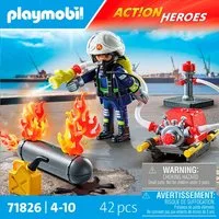 Playmobil® Löschung eines Gastanks (71826), Playmobil Action Heroes Konstruktions-Spielset, (42 St), Made in Europe