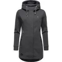 Ragwear Kapuzensweatjacke Letti Bonded Sportliche Kapuzenjacke in Feinstrick-Optik