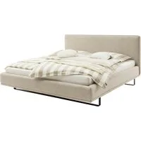 SCHÖNER WOHNEN-Kollektion Polsterbett COMO in der Breite 180cm, mit schwarzen Metallkufen, erhältlich in verschiedenen Farben