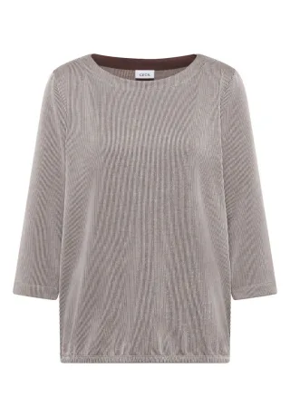 CECIL - Gestreiftes Shirt braun - Gr. - S