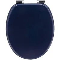 VEROSAN WC-Sitz FINE BLAU, Toilettendeckel mit Absenkautomatik, Holzkern, Toilettensitz, blau