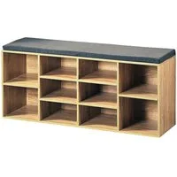 HTI-Line Schuhbank Schuhbank Katja (Stück, 1-St., 1 Schuhbank mit Kissenauflage), Schuhregal 10 Fächer