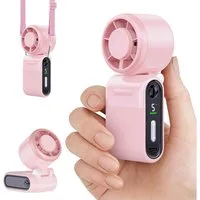 Mrilary Handventilator Tragbarer Mini-Handventilator,USB-C, leise, mit langer Akkulaufzeit, 5-stufiger Wind, für unterwegs, für Reisen, Büro & Outdoor