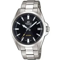 CASIO EDIFICE Quarzuhr EFV-100D-1AVUEF, Armbanduhr, Herrenuhr, bis 10 bar wasserdicht, Datum, Edelstahlarmband