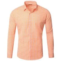 Reslad Businesshemd Reslad Herren Hemd Vichy Karomuster Langarmhemd RS-7007 (Herrenhemd) kariertes Freizeithemd Karohemd