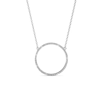 Olina Anhänger - Silber und Kristall