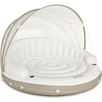 Intex Schwimminsel 58292EU "Canopy Island" mit abnehmbarem Sonnenschutz, mit 2 Getränkehaltern