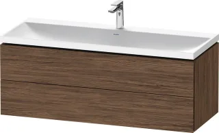 Duravit L-Cube c-shaped Set wandhängend Nussbaum dunkel Matt 1200x480x480 mm - LC6953O21210000 LC6953O21210000