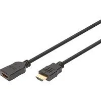 HDMI High Speed mit Ethernet Verlängerungskabel schwarz, 5 Meter