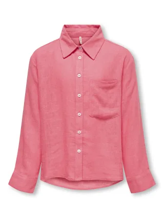 KIDS ONLY - KOGTOKYO L/S LINEN BLEND SHIRT PNT coral paradise - Gr. - 152
