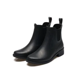 Wasserdichte SQUALL Chelsea-Gummistiefeletten, Damen,  Schwarz, Gummi, by Lands' End