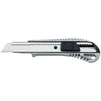 Scorprotect® Cuttermesser Abbrechmesser Cuttermesser Aludruckguss 18 mm mit Metallführung