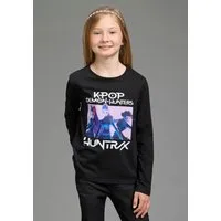 KIDSWORLD Langarmshirt K-POP DEMON HUNTERS Shirt K-Pop Shirt, hüftlang, mit Rundhalsausschnitt, Basic Passform