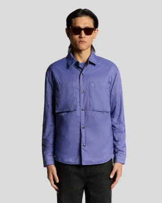 Lyle & Scott Wasserabweisendes Isoliertes Hemdjacke - Blau