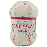 Schoeller + Stahl Fortissima Socka 4-fach Color Häkelwolle, 420 m, pflegeleicht, formstabil und hoher Tragekomfort