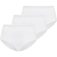 YSABEL MORA Taillenslip BASIC COLLECTION COTTON WITH LACE (3er Pack) hochgeschnitten und mit zarter Spitze verfeinert