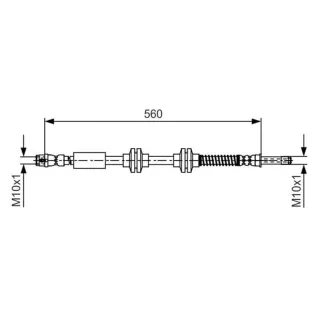 Bosch Bremsschlauch vorne VW Transporter T5 T6 1987481664