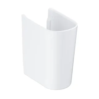 Grohe Essence Keramik Halbsäule 39570000 alpinweiß, mit Befestigungsmaterial, aus Sanitärkeramik