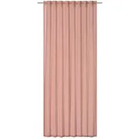 ELBERSDRUCKE Vorhang Vorhang mit verdeckten Schlaufen Air Uni rosa 255 x 140 cm (1 St), Multifunktionsband, halbtransparent, Polyester, einfarbig, modern