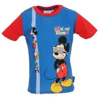 Disney Mickey Mouse T-Shirt Disney Mickey Mouse Kinder T-Shirt mit Aufdruck aus Baumwolle kurzarm