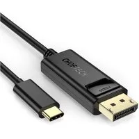 Choetech unidirektionales USB Typ C auf Display Port 4K Kabel 1,8m Schwarz Video-Adapter, 180 cm