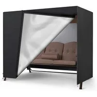 BlingBin Gartenmöbel-Schutzhülle Hollywoodschaukel 3 Sitzer Abdeckplane für Gartenschaukel Oxford (1 Stück, 1-St., 220 * 125 * 170cm), niversal Größe Abdeckung Wasserfest Winddicht UV Schutz