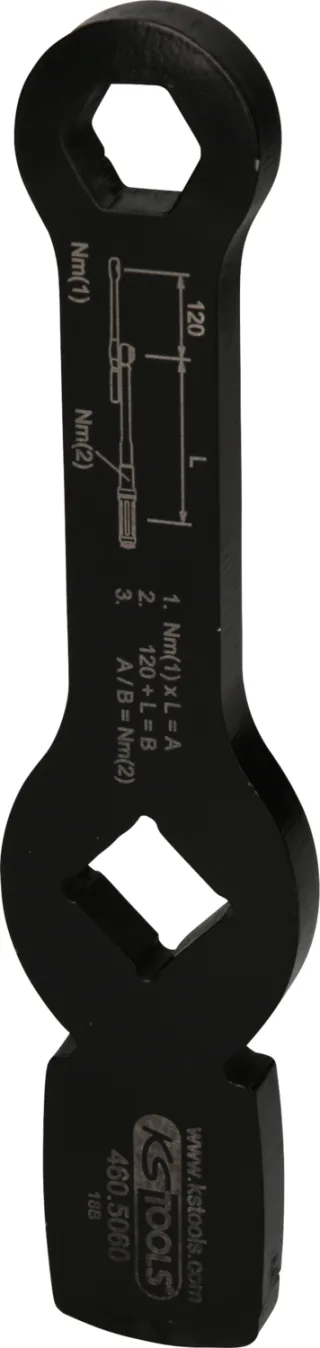 KS Tools 3/4" Schlag-Sechskant-Schlüssel mit 2 Schlagflächen - 460.5061