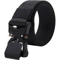 shenky Laufgürtel Herren Gürtel schwarz 180cm Taktischer Gürtel Breiter Trainingsgürtel (Gürtel Arbeitshose, Arbeitsgürtel Herren) Schnellspann Schnalle