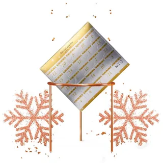 Adventskalender 24 Überraschungsjuwelen - Roségold und Kristall