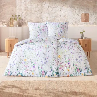 Estella Bettwäsche "Jane" 2 tlg. Feiner Seersucker aus 100% Baumwolle
