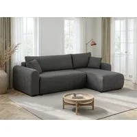 OTTO home Ecksofa JONAA L-Form, 241cm /Schlafsofa (133/200) OTTO. Verlässliche Qualität, Tonnentaschen-Federkern, Bettkasten, Cord, Struktur