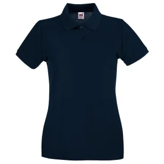 Fruit Of The Loom Damen Lady-Fit Premium Kurzarm-Poloshirt (Deep Navy)