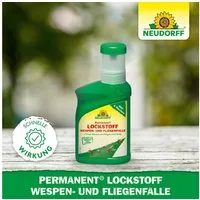 Neudorff Insektenfalle Permanent Wespen- und Fliegen Lockstation wiederverwendbar 250 ml, Ohne Insektizide, gebrauchsfertig, 6 Wochen Nutzungsdauer