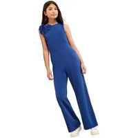 LIPSY Jumpsuit Lipsy 3D Scuba-Overall mit Ansteckblume (1-tlg)
