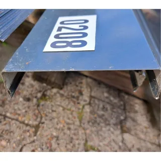 Abdeckleiste | 2,00 m Länge | Anthrazitgrau ( RAL 7016 )