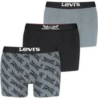 Levi's® Boxershorts LEVIS MEN GIFT HORSE PULL BOXER BRIEF 3P (3er Pack) ohne Eingriff, mit elastischem Logobund