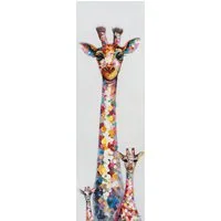 ArtUniverse Gemälde Giraffen Familie 50x160 cm, Tiermotiv