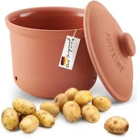 RÖMERTOPF Vorratsdose Frische-Topf MAXI PLUS - Kartoffeln Aufbewahrung 5,5 Liter, Keramik, (Set), aus Naturton