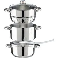 mucHome Entsafter Dampfentsafter 6L Edelstahl für alle Herdarten inkl. Induktion Ø 22cm