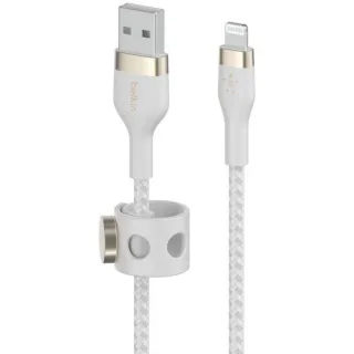 Belkin Flex Lightning/USB-A 3m mfi zert., weiß CAA010bt3MWH