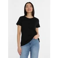 Ragwear Kurzarmshirt ADORI LOVE aus Baumwolle und Jersey, hüftlange Passform, mit Rundhalsausschnitt